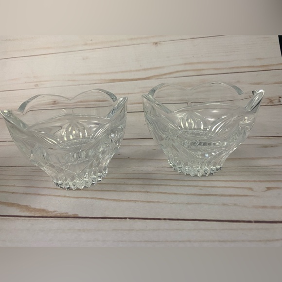 2 Cristal d' Arques France Ancona Crystal Glass Votive Taper Candle Holders Box - Picture 4 of 9